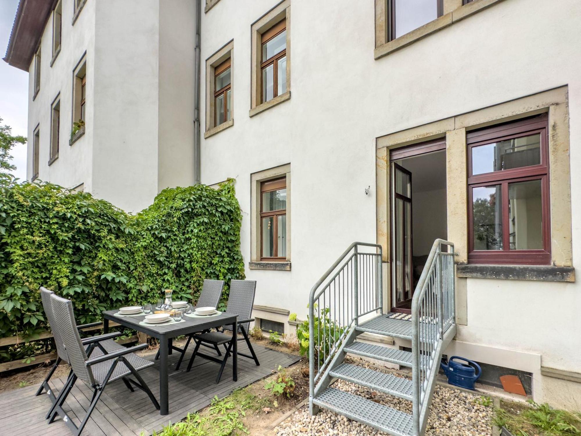 Design 2R Apartment Dresden Neustadt - Garten - Elbnahe - Airport Exterior photo